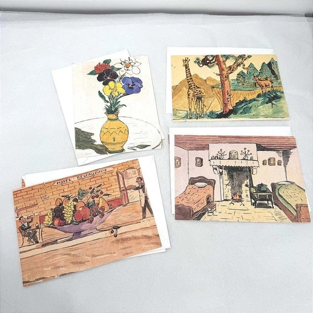 US Holocaust Memorial Museum Greeting Cards LOT of 7 Simon Jeruchim Watercolor